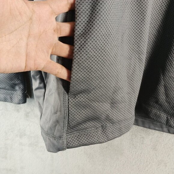 Gray Pullover Jacket 1/4 Zip Fleece Lined w/ Front Pockets SIZE LARGE - Picture 8 of 15